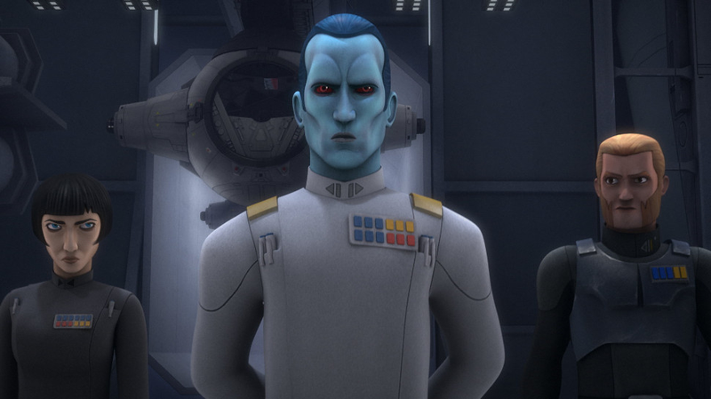 Thrawn with Pryce and Kallus in Rebels